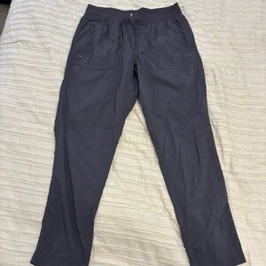 Women’s LL Bean casual pants. Size medium. EUC. Grey pull on/elastic waist